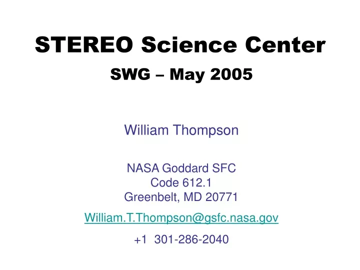 stereo science center