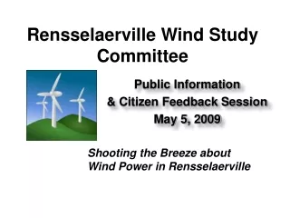 Rensselaerville Wind Study Committee