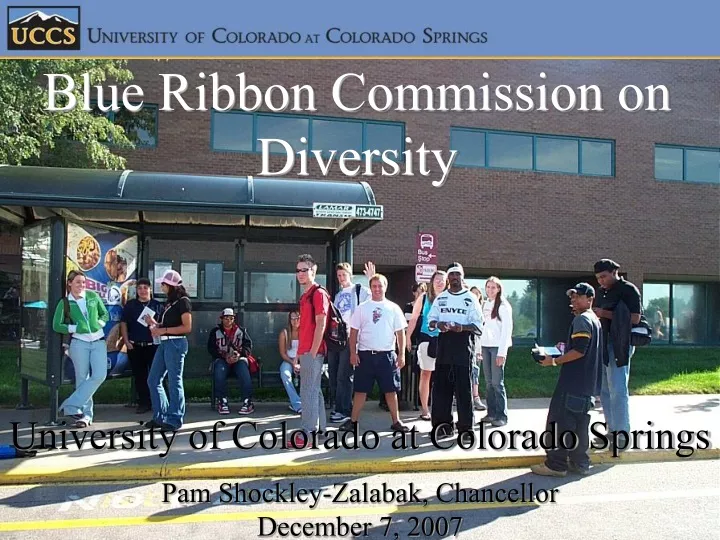 blue ribbon commission on diversity