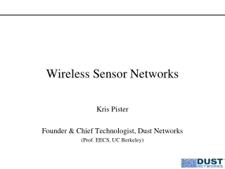 Wireless Sensor Networks