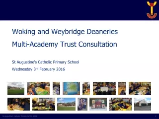 Woking and Weybridge Deaneries  Multi-Academy Trust Consultation