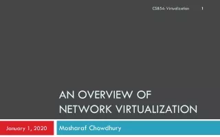 An Overview of Network Virtualization