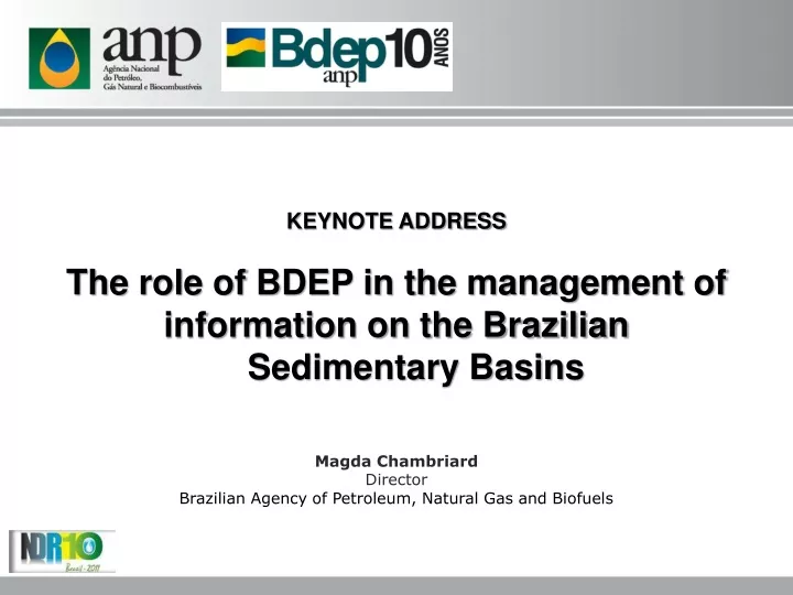 keynote address the role of bdep