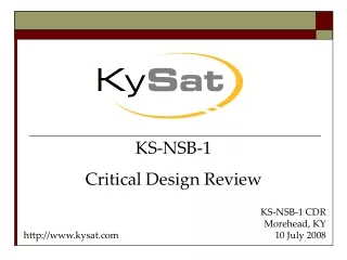 KS-NSB-1 CDR Morehead, KY 10 July 2008