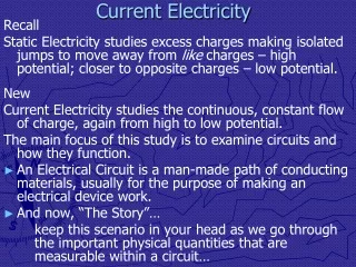 Current Electricity