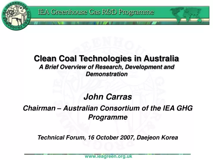 clean coal technologies in australia a brief overview of research development and demonstration
