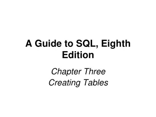 a guide to sql eighth edition