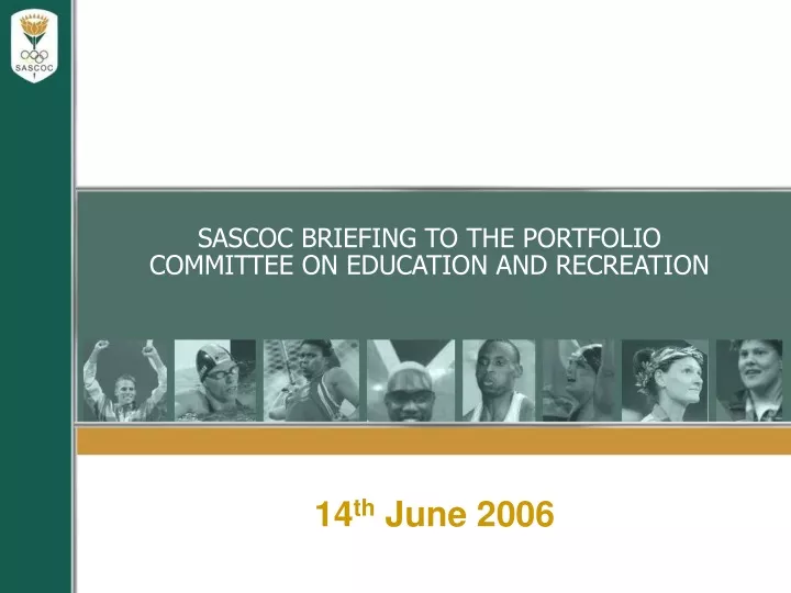 sascoc briefing to the portfolio committee on education and recreation