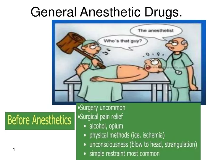 general anesthetic drugs