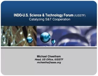 indo u s science technology forum iusstf catalyzing s t cooperation