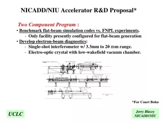 NICADD/NIU Accelerator R&amp;D Proposal*
