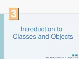 Introduction to Classes and Objects