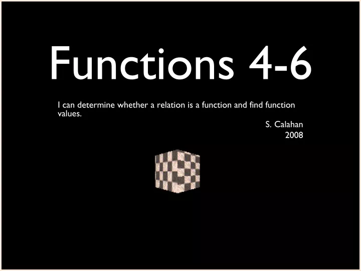 functions 4 6