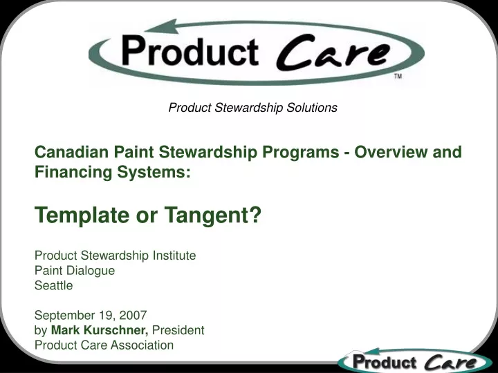 canadian paint stewardship programs overview