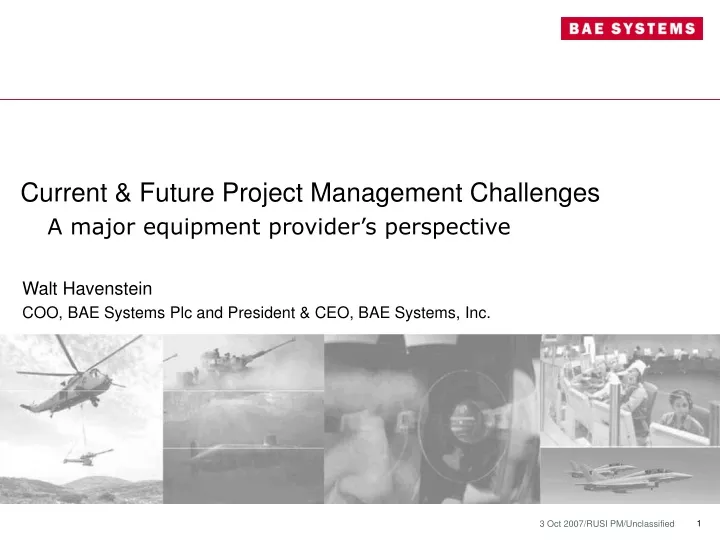 current future project management challenges