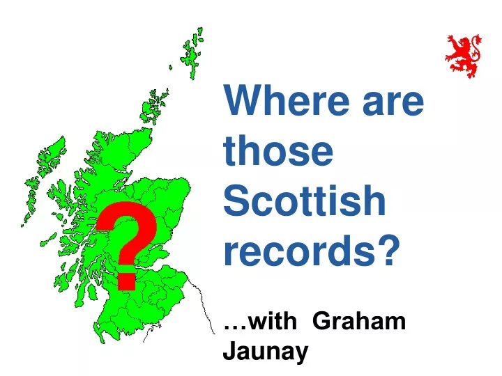where are those scottish records with graham