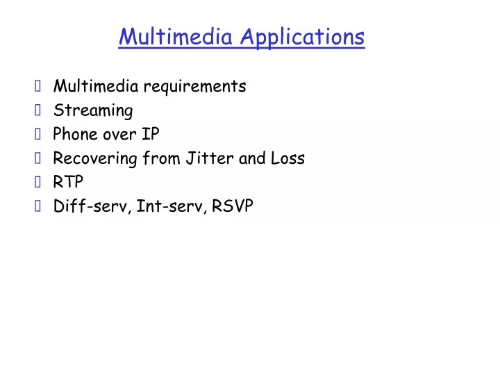 multimedia applications