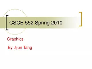 CSCE 552 Spring 2010