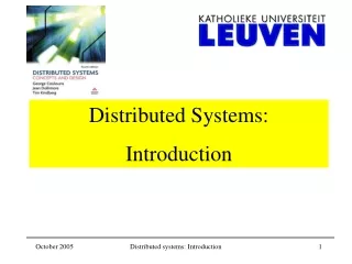Distributed Systems:  Introduction