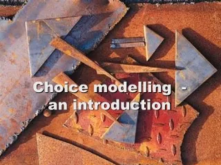 Choice modelling  - an introduction