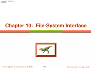 Chapter 10:  File-System Interface