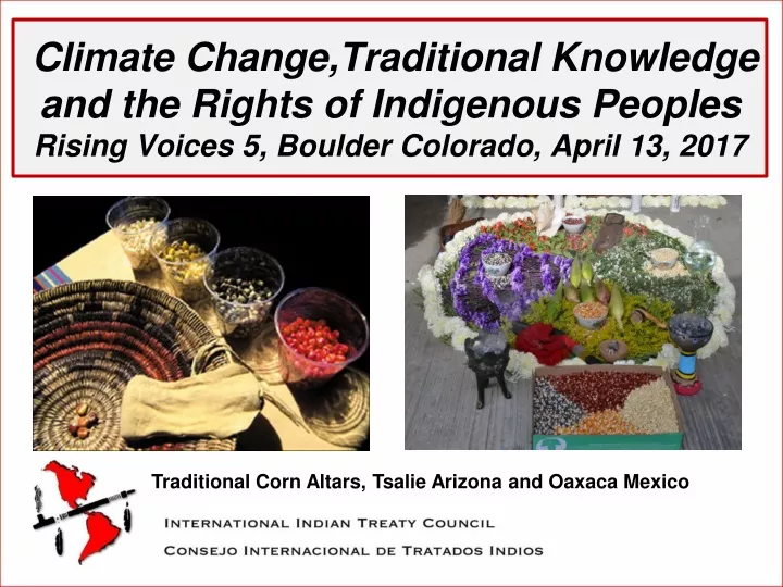 climate change traditional knowledge