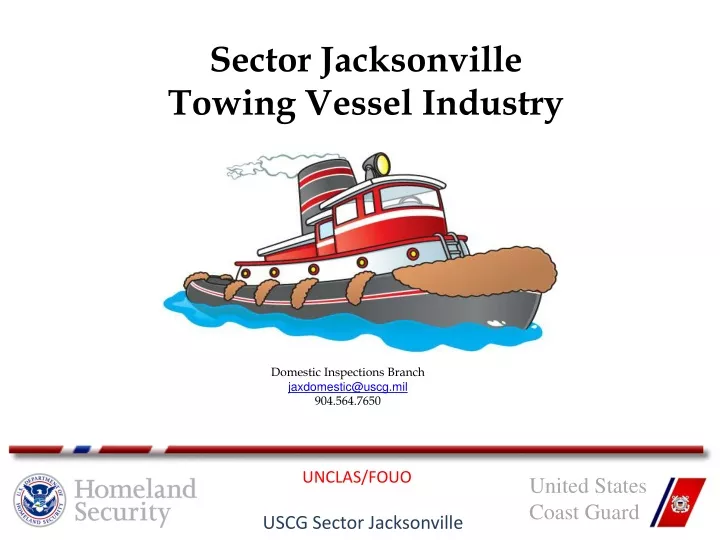 sector jacksonville towing vessel industry