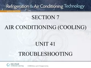 SECTION 7 AIR CONDITIONING (COOLING) UNIT 41 TROUBLESHOOTING