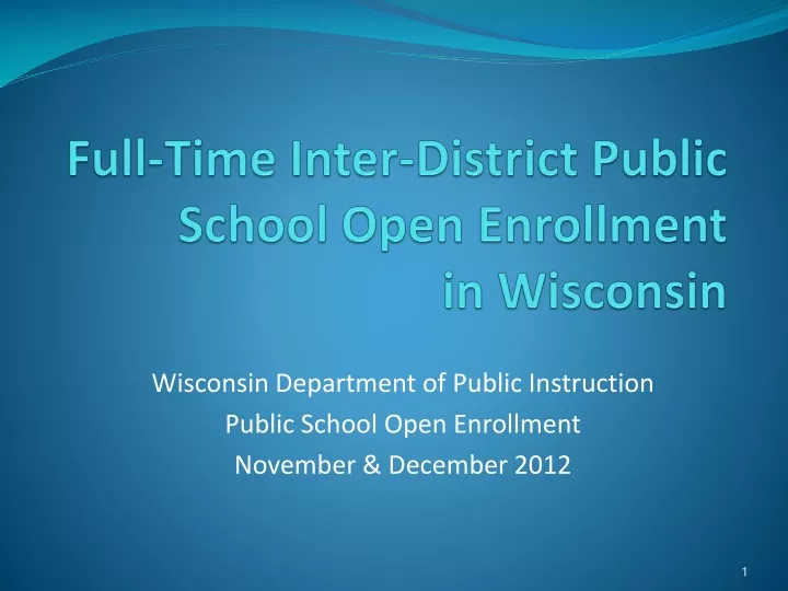 full time inter district public school open enrollment in wisconsin