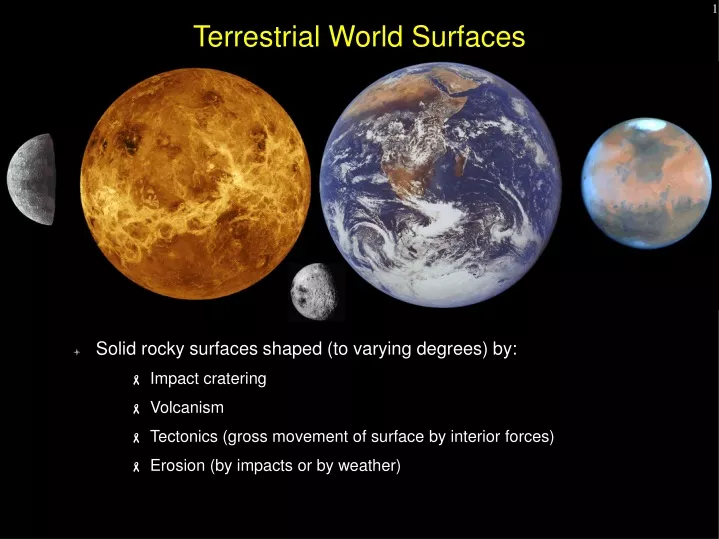 terrestrial world surfaces