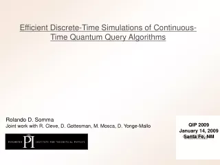 Efficient Discrete-Time Simulations of Continuous-Time Quantum Query Algorithms