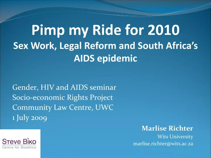 gender hiv and aids seminar socio economic rights