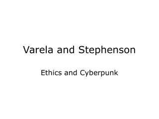 Varela and Stephenson