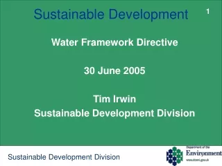 Sustainable Development