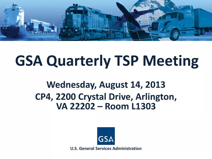 gsa quarterly tsp meeting