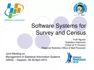 Software Systems for  Survey and Census