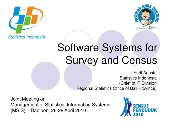 software systems for survey and census