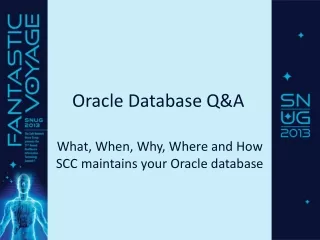 Oracle Database Q&amp;A