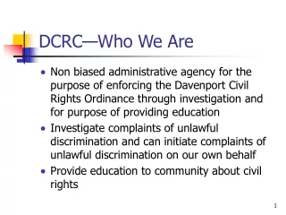 DCRC—Who We Are