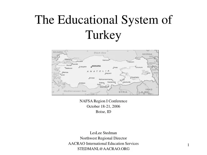 the educational system of turkey