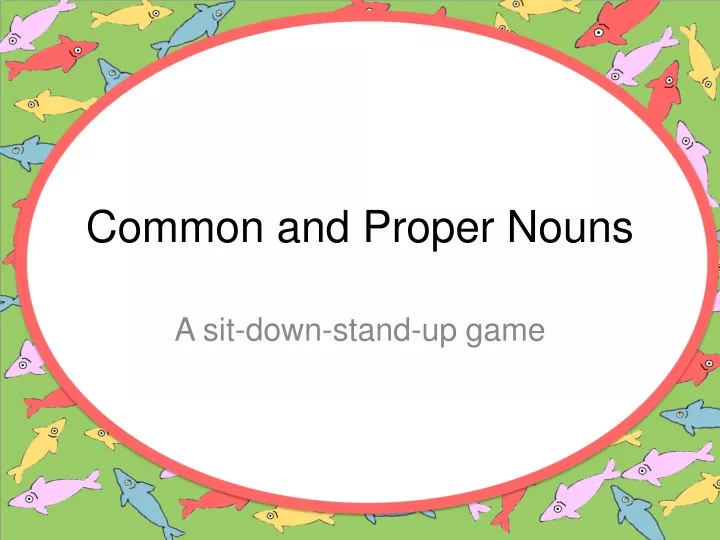 common and proper nouns