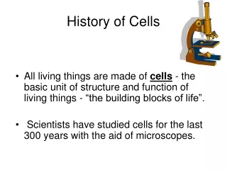 History of Cells