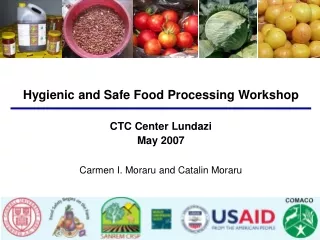 Hygienic and Safe Food Processing Workshop CTC Center Lundazi May 2007