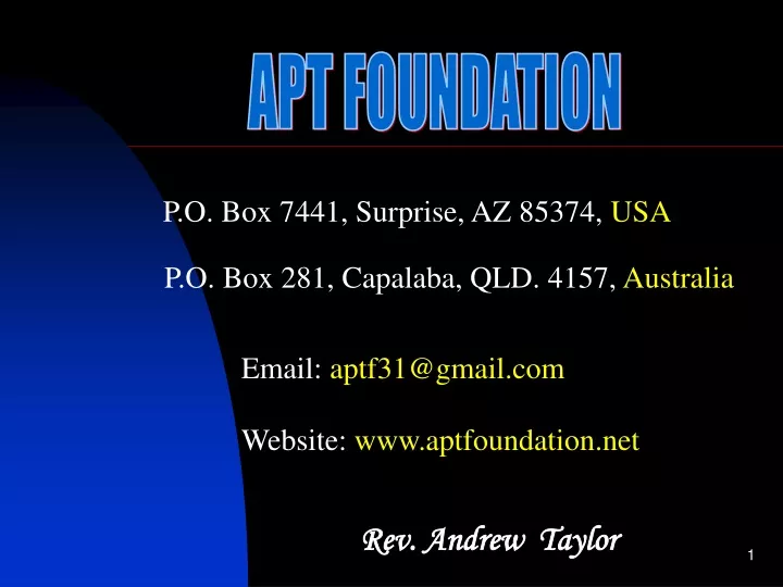 apt foundation