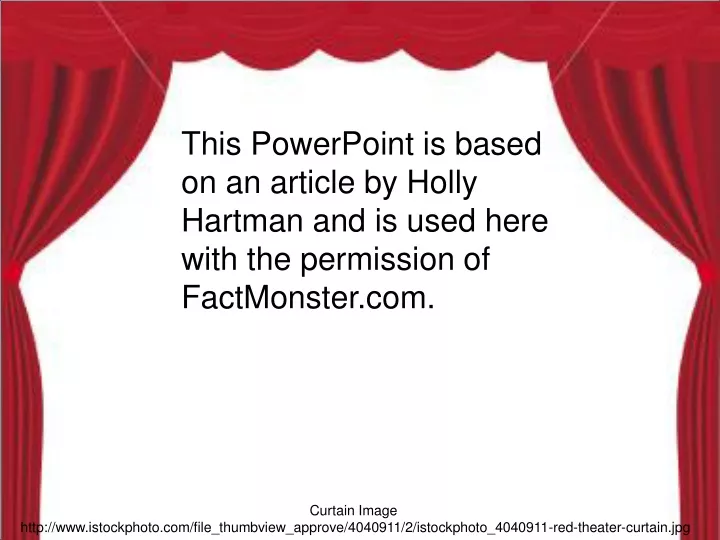 this powerpoint is based on an article by holly