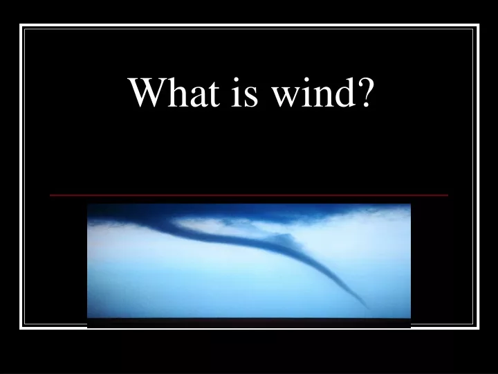 what is wind