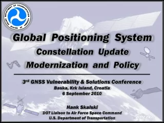 Global  Positioning  System Constellation  Update Modernization  and  Policy