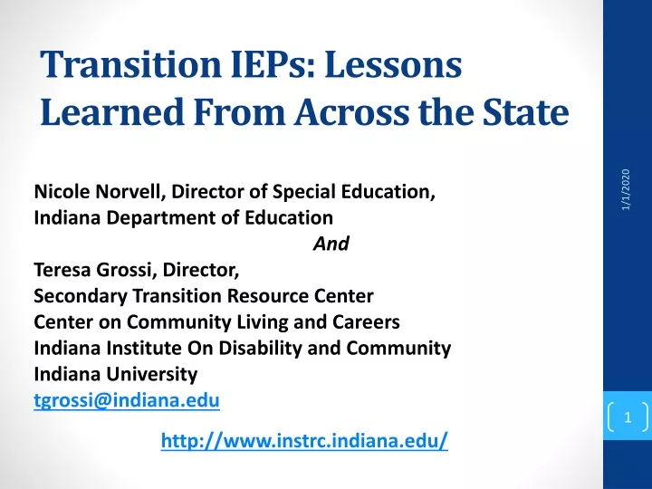 transition ieps lessons learned from across the state