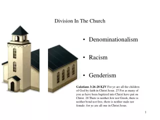 Division In The Church