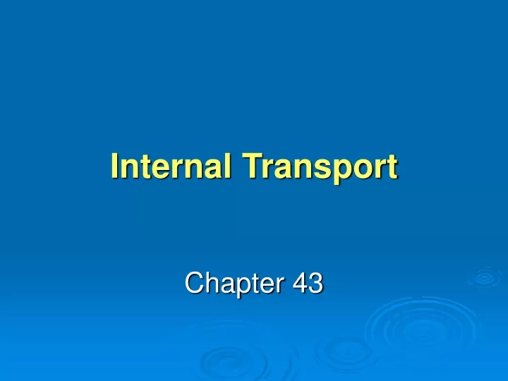 internal transport